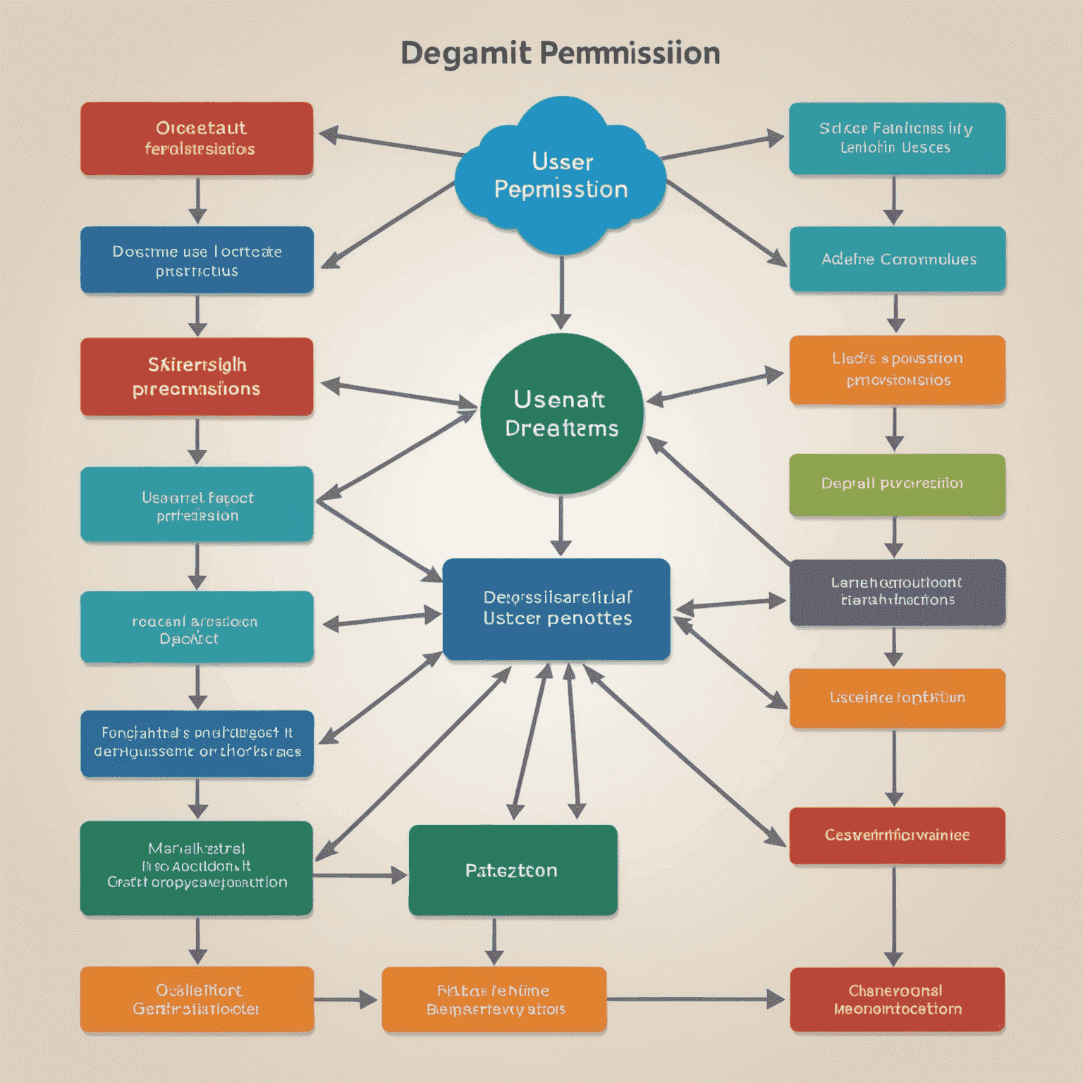 Diagram przedstawiający hierarchię uprawnień użytkowników w systemie informatycznym